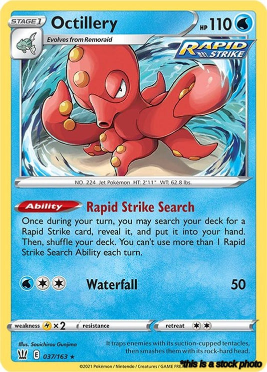 Holo Rare Octillery [037/163 Lightly Played ]