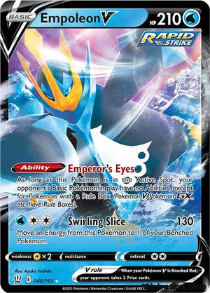 040/163 Empoleon V Ultra Rare Holofoil