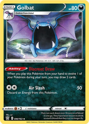 Uncommon Golbat [090/163 Lightly Played ]