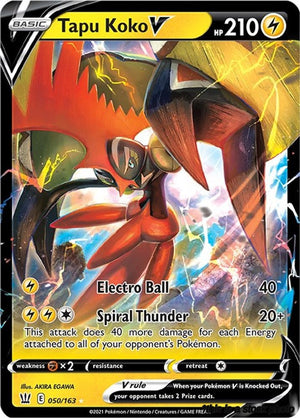 Ultra Rare Tapu Koko V [050/163 Near Mint ]