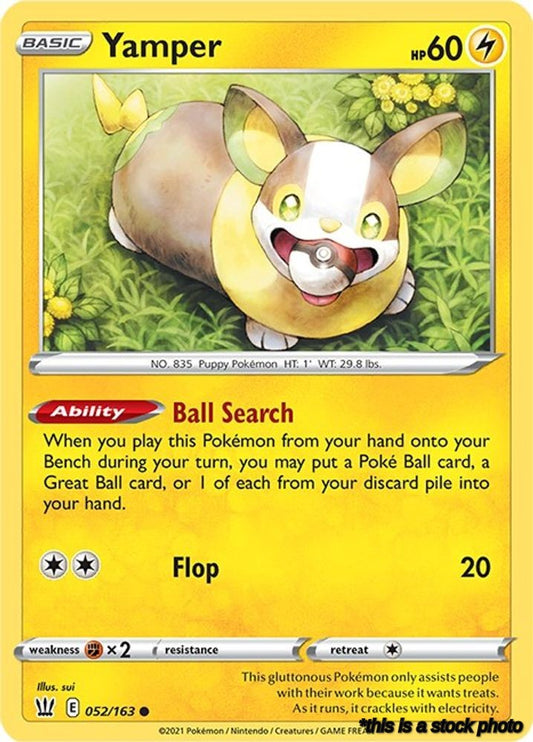Reverse Holofoil Yamper [052/163 Lightly Played ]