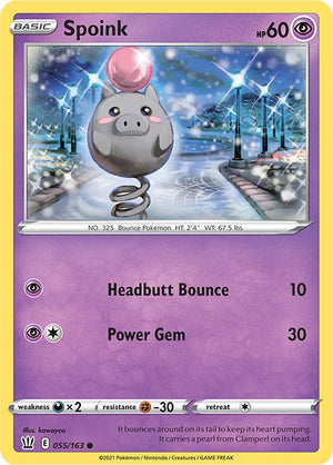 Common Spoink [055/163 Lightly Played ]