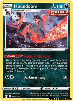 Holo Rare Houndoom [096/163 Near Mint ]