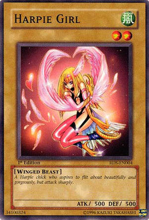 1st Edition Harpie Girl [RDS-EN004 Lightly Played] Common / Short Print