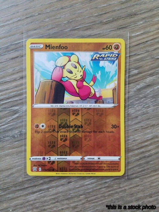 076/163 Mienfoo Common Reverse Holofoil