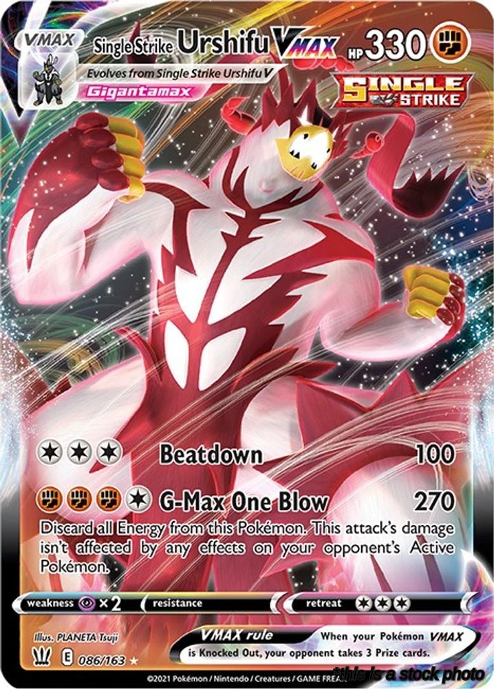 Holofoil Single Strike Urshifu VMAX [086/163 Near Mint ]