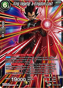 King Vegeta, a Kingdom Lost [BT13-146]