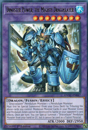 1st Edition Dinoster Power, the Mighty Dracoslayer [ANGU-EN047 Near Mint] Rare