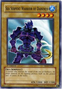 1st Edition Sea Serpent Warrior of Darkness [SD4-EN003 Lightly Played] Common / Short Print