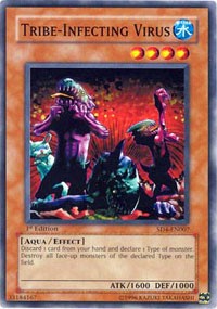 1st Edition Tribe-Infecting Virus [SD4-EN007 Near Mint] Common / Short Print