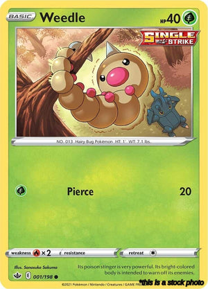 Common Weedle [001/198 Near Mint ]
