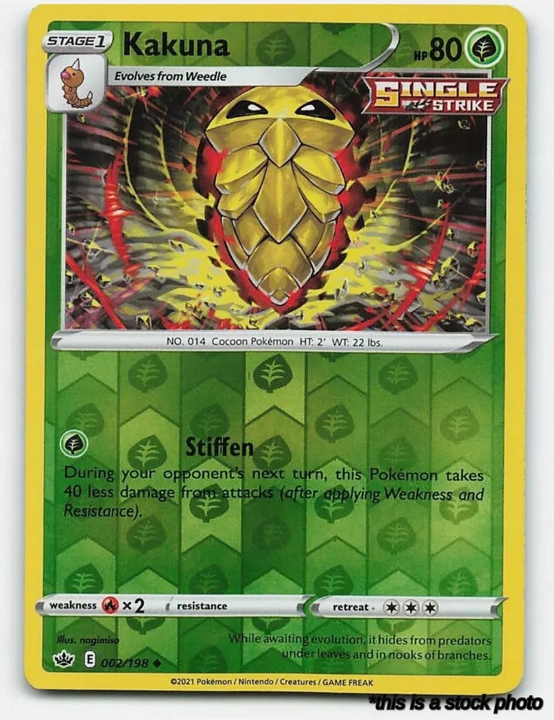 002/198 Kakuna Uncommon Reverse Holofoil