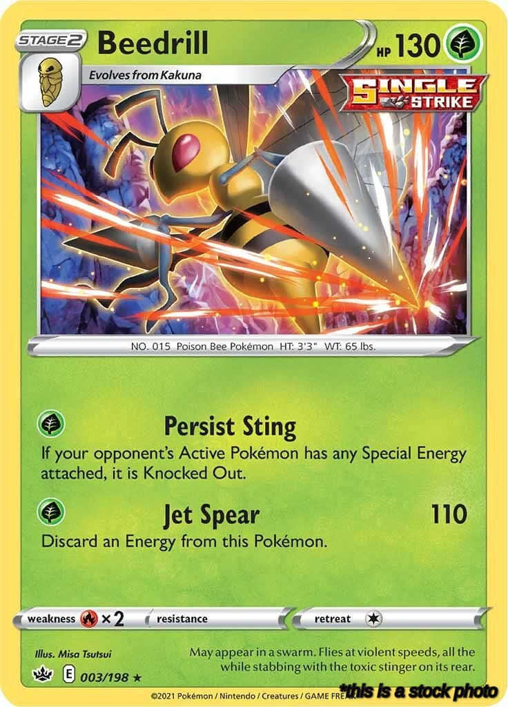 003/198 Beedrill Holo Rare Holofoil