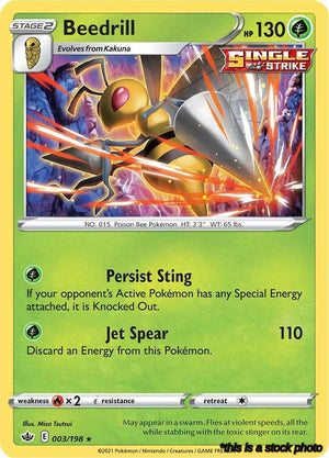 003/198 Beedrill Holo Rare Holofoil