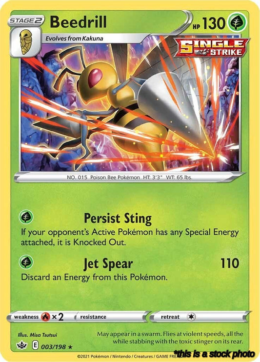 003/198 Beedrill Holo Rare Holofoil