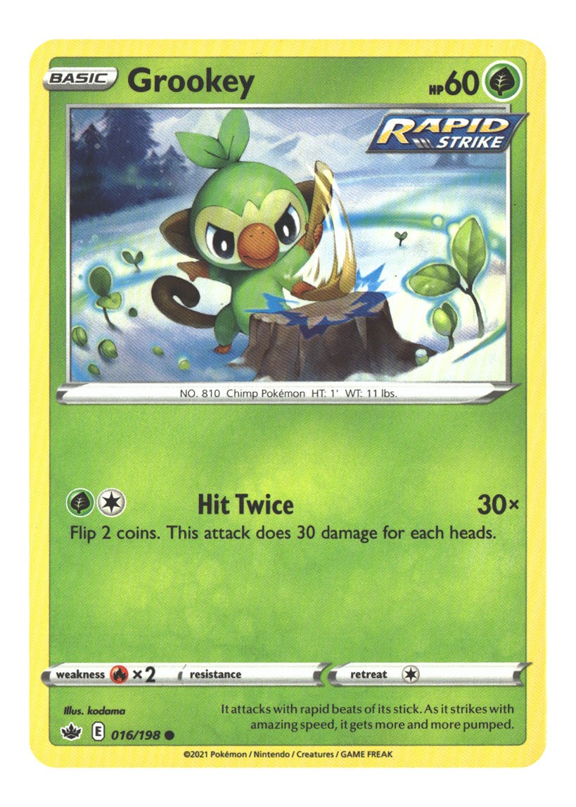 016/198 Grookey Common Normal