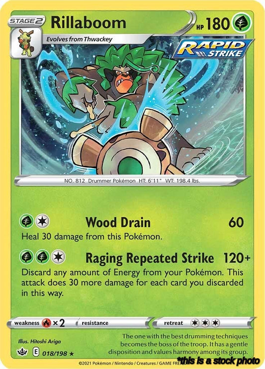 Holo Rare Rillaboom [018/198 Lightly Played ]