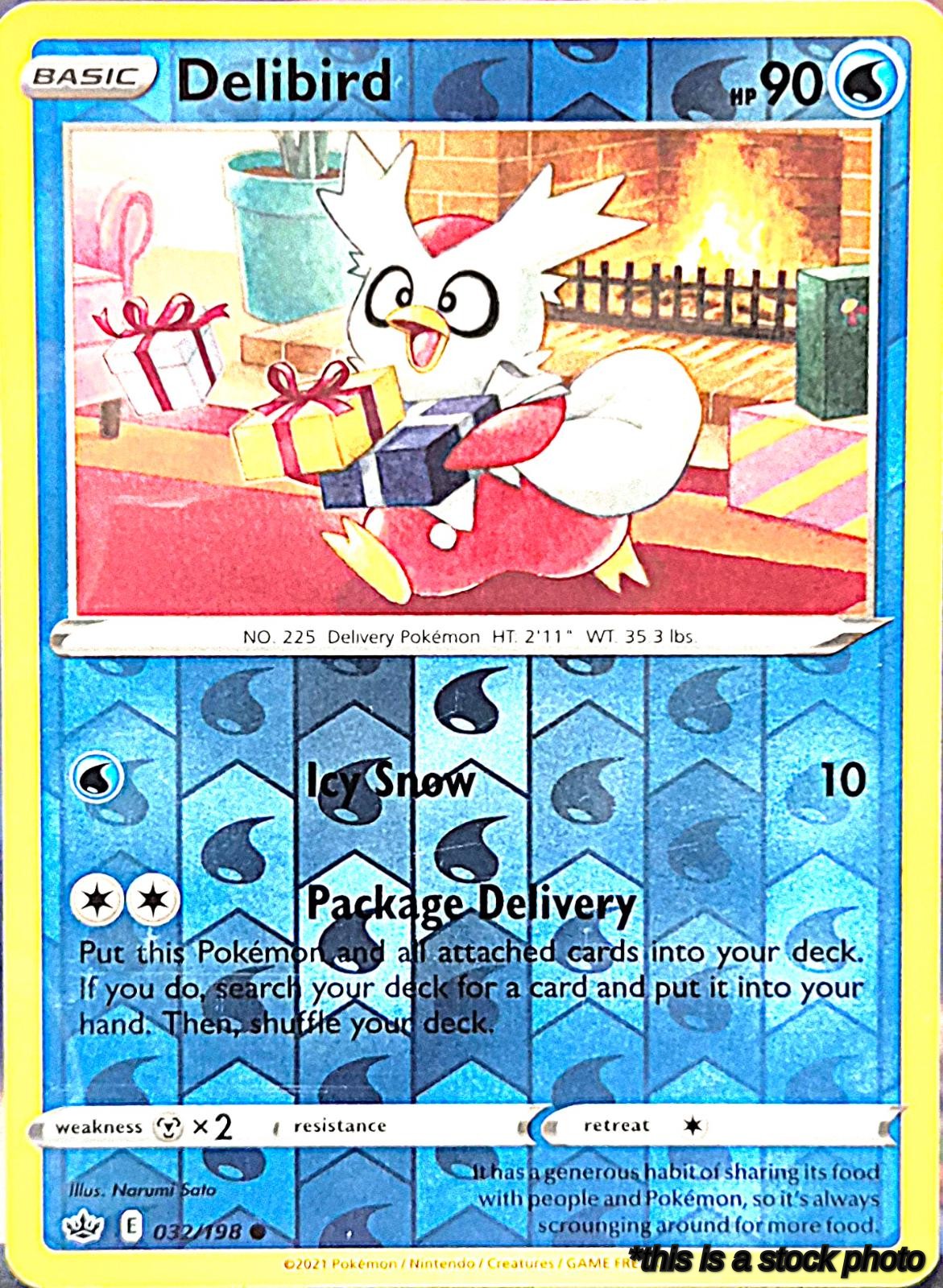 032/198 Delibird Common Reverse Holofoil