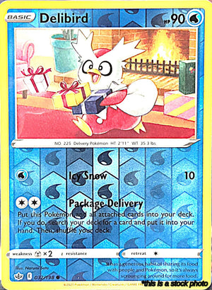 032/198 Delibird Common Reverse Holofoil