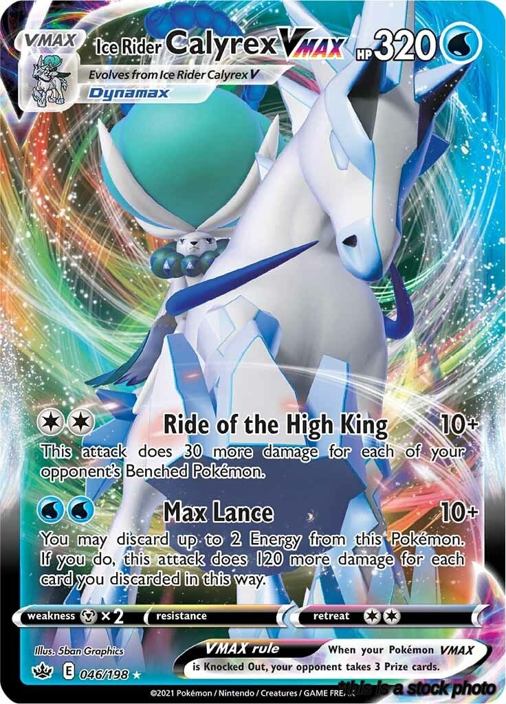 046/198 Ice Rider Calyrex VMAX Ultra Rare Holofoil