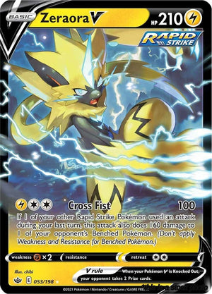 053/198 Zeraora V Ultra Rare Holofoil