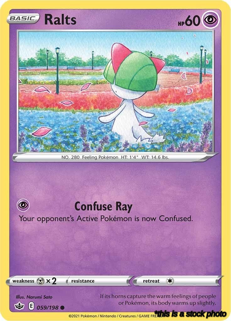 059/198 Ralts Common Reverse Holofoil