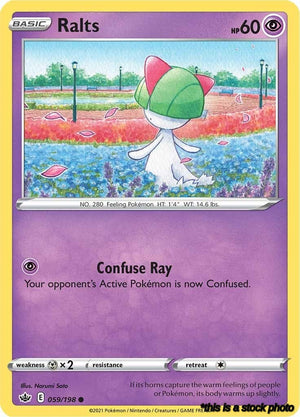 059/198 Ralts Common Reverse Holofoil