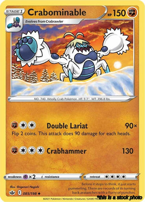085/198 Crabominable Uncommon Reverse Holofoil