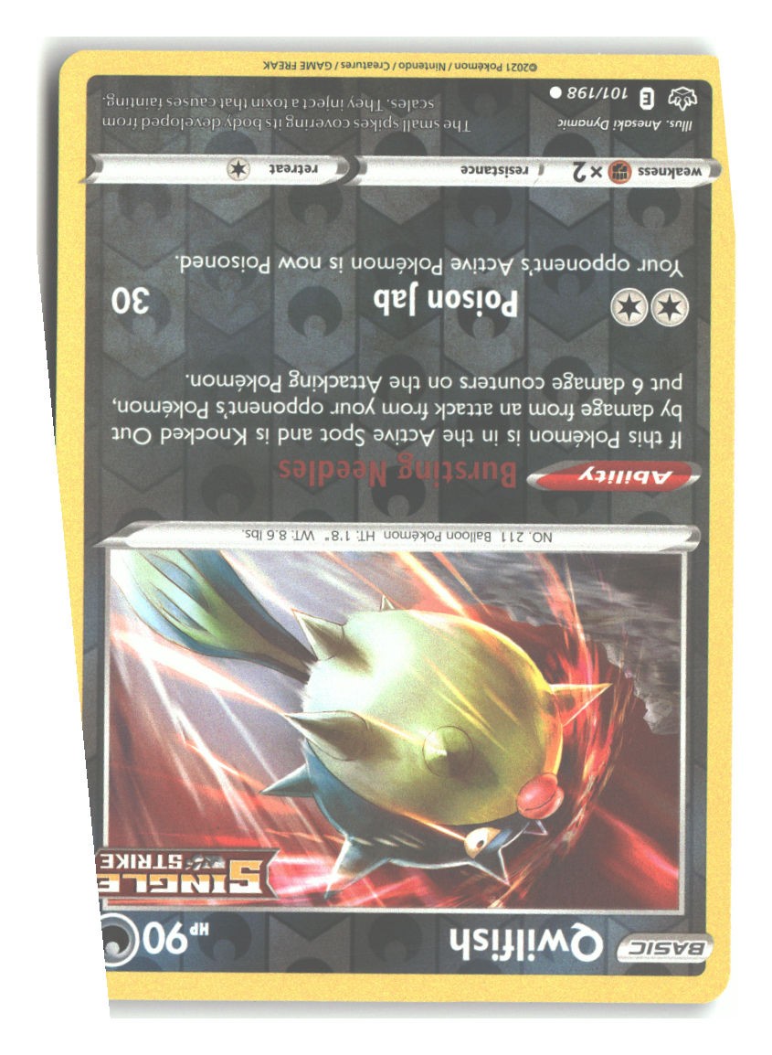 101/198 Qwilfish Common Reverse Holofoil