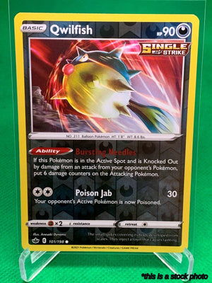 101/198 Qwilfish Common Reverse Holofoil