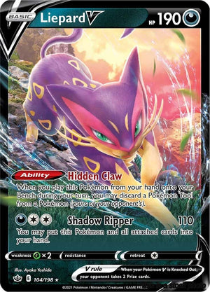 104/198 Liepard V Ultra Rare Holofoil