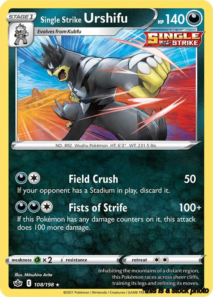 108/198 Single Strike Urshifu Holo Rare Holofoil