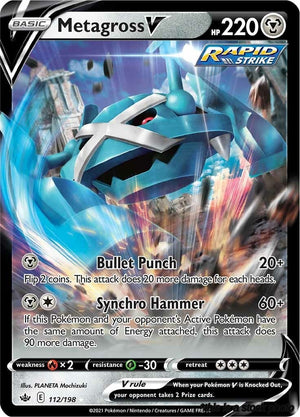 112/198 Metagross V Ultra Rare Holofoil