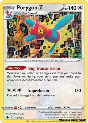 118/198 Porygon-Z Holo Rare Holofoil