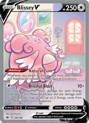 183/198 Blissey V (Alternate Full Art) Ultra Rare Holofoil