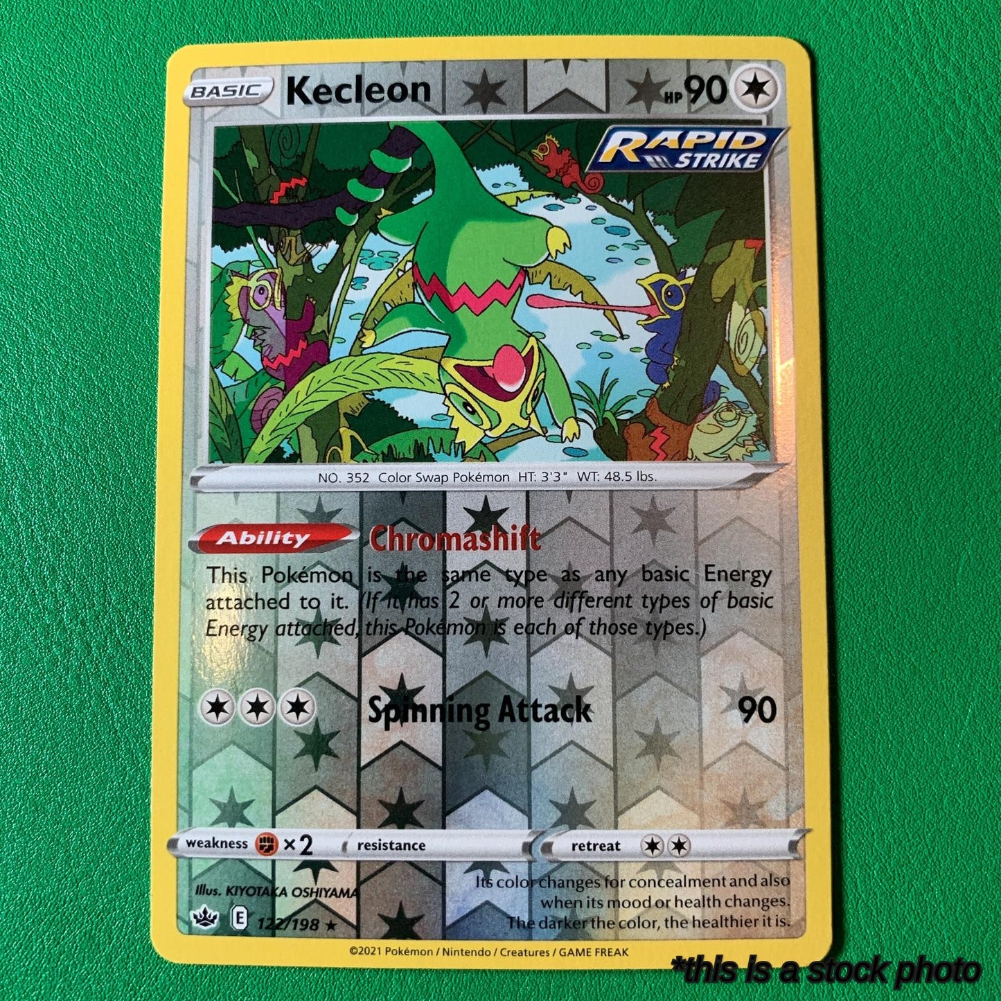 Reverse Holofoil Kecleon [122/198 Near Mint ]