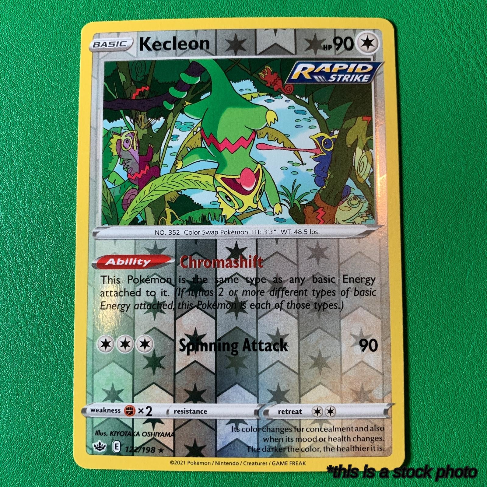 Reverse Holofoil Kecleon [122/198 Near Mint ]