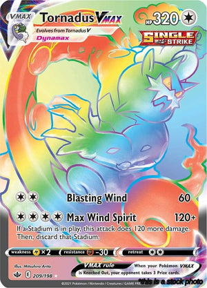 209/198 Tornadus VMAX (Secret) Secret Rare Holofoil