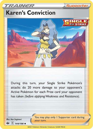 Uncommon Karen's Conviction [144/198 Heavily Played ]