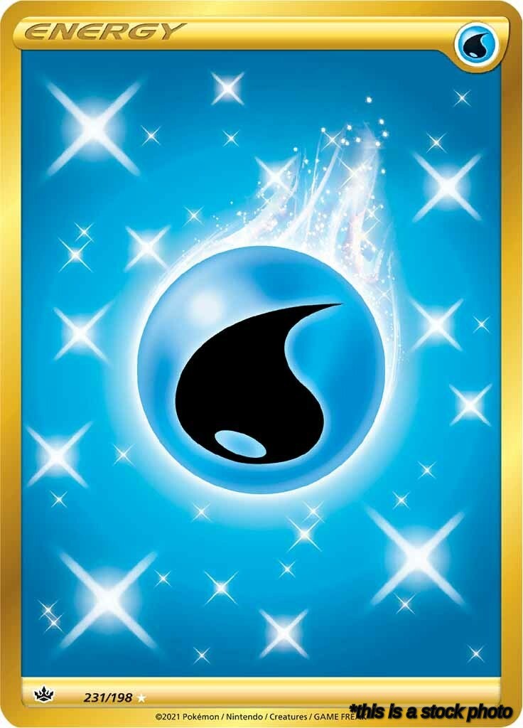 Holofoil Water Energy (Secret) [231/198 Lightly Played ]