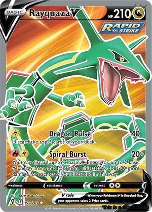 Holofoil Rayquaza V (Full Art) [193/203 Near Mint ]