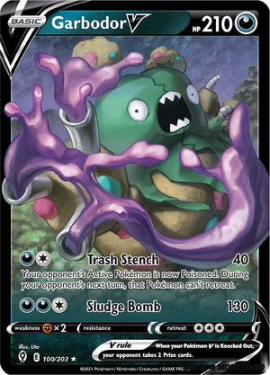 100/203 Garbodor V Ultra Rare Holofoil