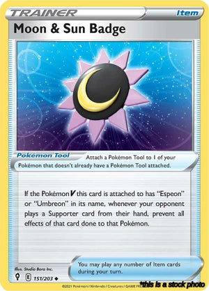 151/203 Moon & Sun Badge Uncommon Normal
