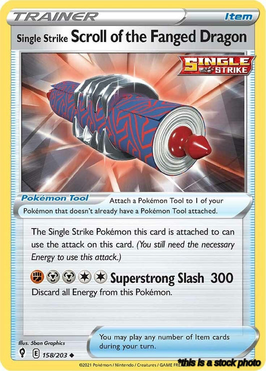 Single Strike Scroll of the Fanged Dragon