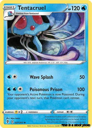 027/203 Tentacruel Uncommon Reverse Holofoil