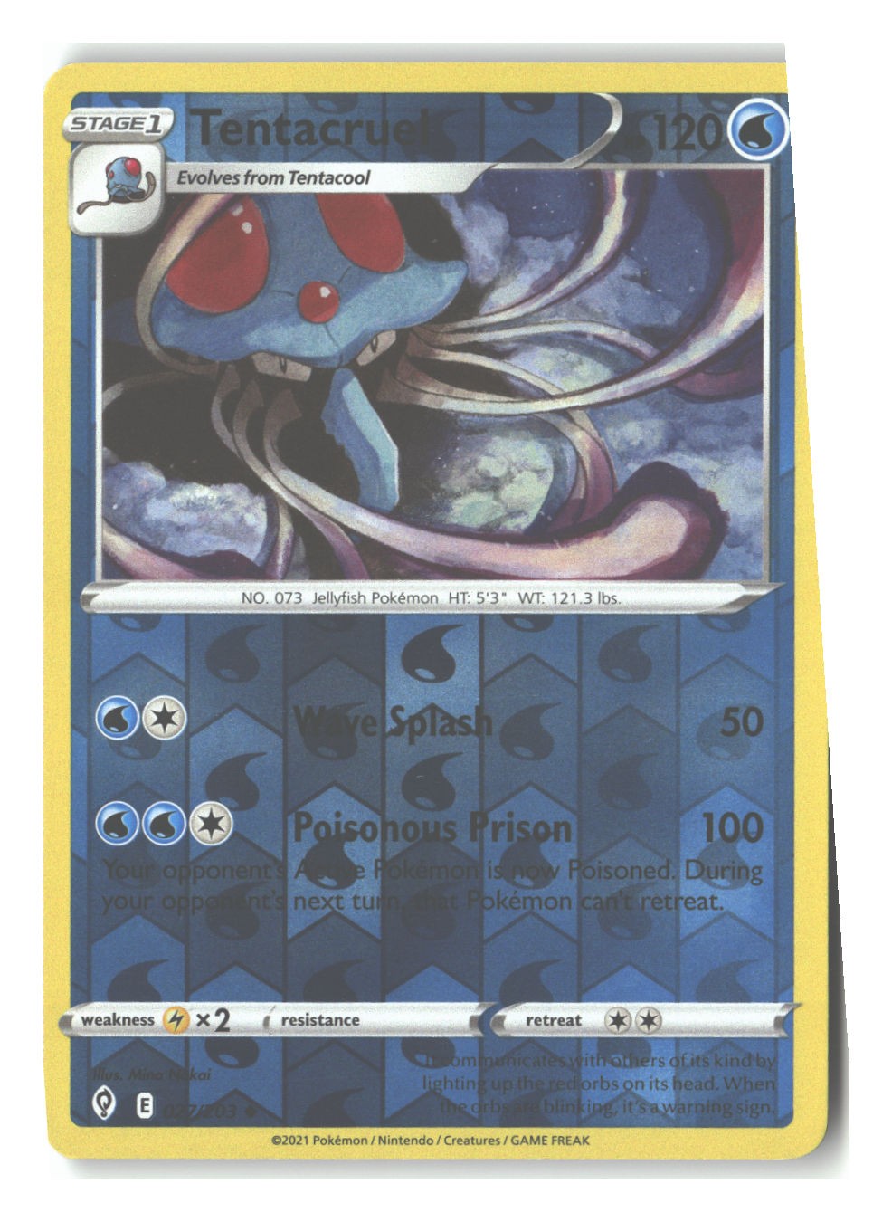 027/203 Tentacruel Uncommon Reverse Holofoil