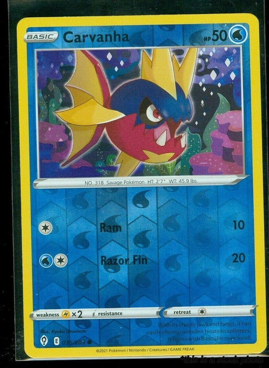035/203 Carvanha Common Reverse Holofoil