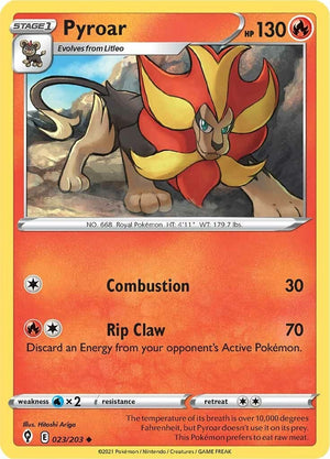 Uncommon Pyroar [023/203 Near Mint ]