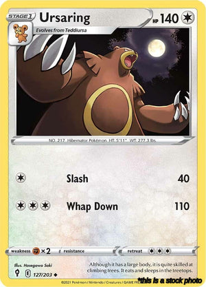 127/203 Ursaring Uncommon Normal