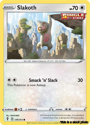 Common Slakoth [129/203 Near Mint ]